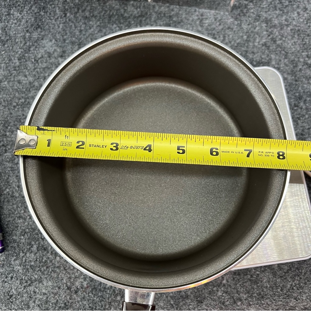 New Masterbilt By MIRRO 2 Quart Covered Saucepan Pan Pot Almond Brown Vintage - Picture 9 of 10